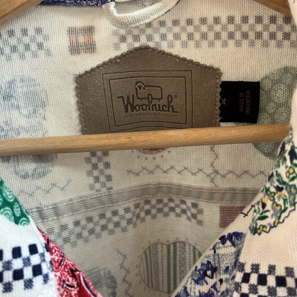 Vintage Woolrich 90s print denim jacket - Picture 4 of 5